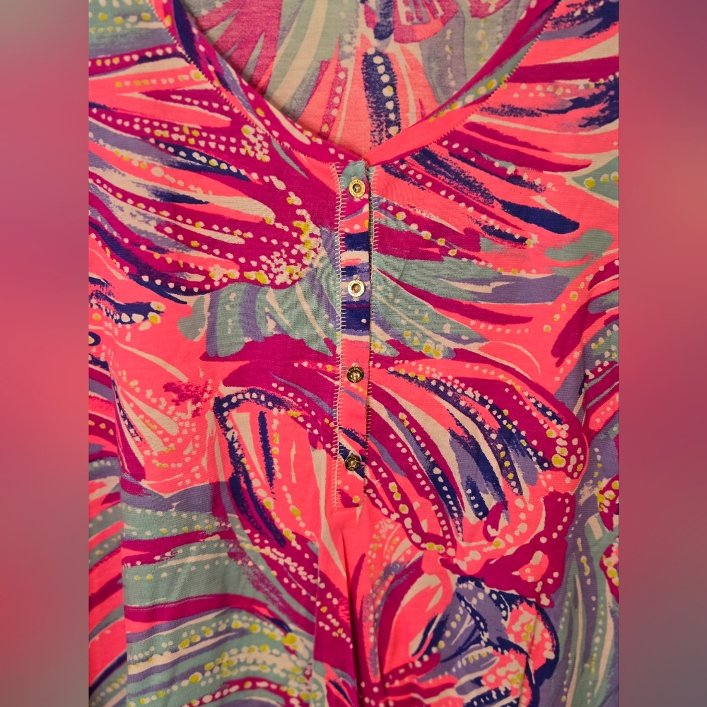 Lilly Pulitzer Colorful Long Sleeve Top - Picture 2 of 5